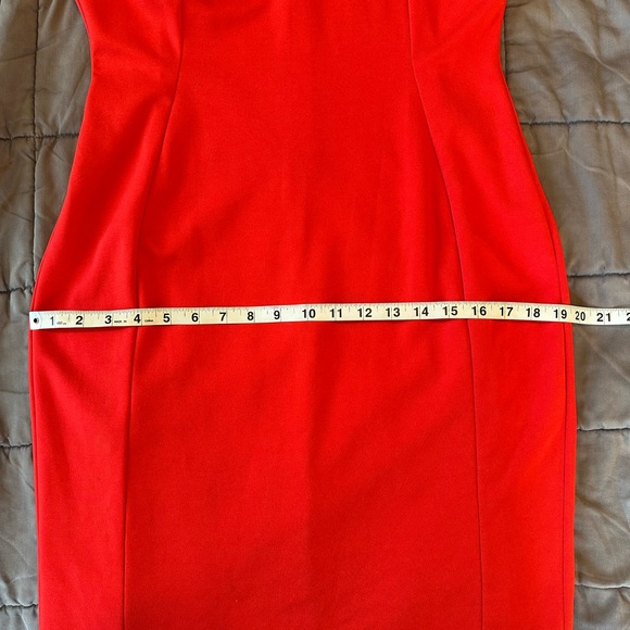 Calvin Klein red sheath dress size 10 - Picture 8 of 11